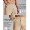 image:imageCOOFANDY Mens Golf Shorts 7 Inseam Lightweight Quick Dry Shorts Elastic Waistband with 3 Pockets UPF50Khaki