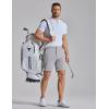 image:imageCOOFANDY Mens Golf Shorts 7 Inseam Lightweight Quick Dry Shorts Elastic Waistband with 3 Pockets UPF50Light Grey