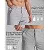 image:imageCOOFANDY Mens Golf Shorts 7 Inseam Lightweight Quick Dry Shorts Elastic Waistband with 3 Pockets UPF50Light Grey