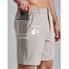 image:imageCOOFANDY Mens Golf Shorts 7 Inseam Lightweight Quick Dry Shorts Elastic Waistband with 3 Pockets UPF50Light Khaki