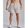 image:imageCOOFANDY Mens Golf Shorts 7 Inseam Lightweight Quick Dry Shorts Elastic Waistband with 3 Pockets UPF50Light Khaki