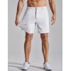 image:imageCOOFANDY Mens Golf Shorts 7 Inseam Lightweight Quick Dry Shorts Elastic Waistband with 3 Pockets UPF50White