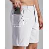 image:imageCOOFANDY Mens Golf Shorts 7 Inseam Lightweight Quick Dry Shorts Elastic Waistband with 3 Pockets UPF50White