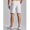image:imageCOOFANDY Mens Golf Shorts 7 Inseam Lightweight Quick Dry Shorts Elastic Waistband with 3 Pockets UPF50White