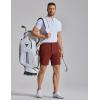 image:imageCOOFANDY Mens Golf Shorts 7 Inseam Lightweight Quick Dry Shorts Elastic Waistband with 3 Pockets UPF50Wine Red