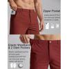image:imageCOOFANDY Mens Golf Shorts 7 Inseam Lightweight Quick Dry Shorts Elastic Waistband with 3 Pockets UPF50Wine Red