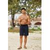 image:imageCOOFANDY Mens Hawaiian Beach Shorts Elastic Waist Drawstring Lightweight Summer Casual Shorts with PocketNavy