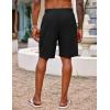 image:imageCOOFANDY Mens Hawaiian Beach Shorts Elastic Waist Drawstring Lightweight Summer Casual Shorts with PocketNavy