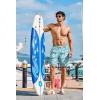 image:imageCOOFANDY Mens Hawaiian Beach Shorts Elastic Waist Drawstring Lightweight Summer Casual Shorts with PocketOcean Whale