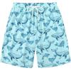 image:imageCOOFANDY Mens Hawaiian Beach Shorts Elastic Waist Drawstring Lightweight Summer Casual Shorts with PocketOcean Whale