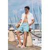 image:imageCOOFANDY Mens Hawaiian Beach Shorts Elastic Waist Drawstring Lightweight Summer Casual Shorts with PocketOcean Whale