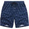image:imageCOOFANDY Mens Hawaiian Beach Shorts Elastic Waist Drawstring Lightweight Summer Casual Shorts with PocketPalm Night