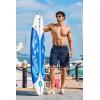 image:imageCOOFANDY Mens Hawaiian Beach Shorts Elastic Waist Drawstring Lightweight Summer Casual Shorts with PocketPalm Night
