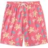 image:imageCOOFANDY Mens Hawaiian Beach Shorts Elastic Waist Drawstring Lightweight Summer Casual Shorts with PocketPastel Turtles
