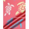 image:imageCOOFANDY Mens Hawaiian Beach Shorts Elastic Waist Drawstring Lightweight Summer Casual Shorts with PocketPastel Turtles