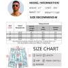image:imageCOOFANDY Mens Hawaiian Beach Shorts Elastic Waist Drawstring Lightweight Summer Casual Shorts with PocketWhitegreen Striped