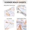 image:imageCOOFANDY Mens Hawaiian Beach Shorts Elastic Waist Drawstring Lightweight Summer Casual Shorts with PocketWhiteisland