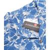 image:imageCOOFANDY Mens Hawaiian Shirt Short Sleeve Buttoon Down Shirts Casual Tropical Floral Summer Linen ShirtsB Blue Floral