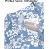 image:imageCOOFANDY Mens Hawaiian Shirt Short Sleeve Buttoon Down Shirts Casual Tropical Floral Summer Linen ShirtsBlue Floral