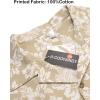 image:imageCOOFANDY Mens Hawaiian Shirt Short Sleeve Buttoon Down Shirts Casual Tropical Floral Summer Linen ShirtsKhaki Floral
