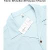 image:imageCOOFANDY Mens Hawaiian Shirt Short Sleeve Buttoon Down Shirts Casual Tropical Floral Summer Linen ShirtsLight Blue