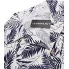 image:imageCOOFANDY Mens Hawaiian Shirt Short Sleeve Buttoon Down Shirts Casual Tropical Floral Summer Linen ShirtsPalm Leafbluewhite