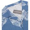 image:imageCOOFANDY Mens Hawaiian Shirt Short Sleeve Buttoon Down Shirts Casual Tropical Floral Summer Linen ShirtsPalm Leafdenim Blue