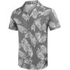 image:imageCOOFANDY Mens Hawaiian Shirt Short Sleeve Buttoon Down Shirts Casual Tropical Floral Summer Linen ShirtsPalm Leafgrey
