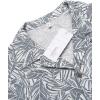 image:imageCOOFANDY Mens Hawaiian Shirt Short Sleeve Buttoon Down Shirts Casual Tropical Floral Summer Linen ShirtsPalm Leaflight Blue