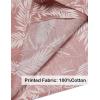 image:imageCOOFANDY Mens Hawaiian Shirt Short Sleeve Buttoon Down Shirts Casual Tropical Floral Summer Linen ShirtsPalm Leafpink