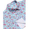 image:imageCOOFANDY Mens Hawaiian Shirts Short Sleeve Casual Button Down Tropical Beach ShirtGreen  Orange Paisley