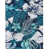 image:imageCOOFANDY Mens Hawaiian Shirts Short Sleeve Casual Button Down Tropical Beach ShirtGreen  White Floral
