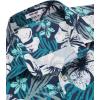 image:imageCOOFANDY Mens Hawaiian Shirts Short Sleeve Casual Button Down Tropical Beach ShirtGreen  White Floral