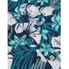 image:imageCOOFANDY Mens Hawaiian Shirts Short Sleeve Casual Button Down Tropical Beach ShirtGreen  White Floral
