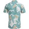 image:imageCOOFANDY Mens Hawaiian Shirts Short Sleeve Casual Button Down Tropical Beach ShirtGreen  Yellow Leaf
