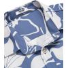 image:imageCOOFANDY Mens Hawaiian Shirts Short Sleeve Casual Button Down Tropical Beach ShirtPurple  White Floral