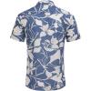 image:imageCOOFANDY Mens Hawaiian Shirts Short Sleeve Casual Button Down Tropical Beach ShirtPurple  White Floral