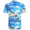 image:imageCOOFANDY Mens Hawaiian Shirts Short Sleeve Casual Button Down Tropical Beach ShirtSea Blue