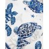 image:imageCOOFANDY Mens Hawaiian Shirts Short Sleeve Casual Button Down Tropical Beach ShirtWhite  Sea Turtles