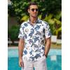 image:imageCOOFANDY Mens Hawaiian Shirts Short Sleeve Casual Button Down Tropical Beach ShirtWhite  Sea Turtles