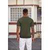 image:imageCOOFANDY Mens Knit Polo Shirts Short Sleeve Slim Fit Textured Golf Polo Shirt Casual Summer Vacation TShirtsArmy Green