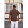 image:imageCOOFANDY Mens Knit Polo Shirts Short Sleeve Slim Fit Textured Golf Polo Shirt Casual Summer Vacation TShirtsBrown