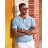 image:imageCOOFANDY Mens Knit Polo Shirts Short Sleeve Slim Fit Textured Golf Polo Shirt Casual Summer Vacation TShirtsLight Blue