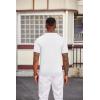 image:imageCOOFANDY Mens Knit Polo Shirts Short Sleeve Slim Fit Textured Golf Polo Shirt Casual Summer Vacation TShirtsWhite