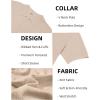 image:imageCOOFANDY Mens Knit Polo Shirts V Neck Short Sleeve Ribbed Textured Polo Shirt Stretch Casual Golf Shirts Collared T ShirtLight Brown