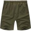 image:imageCOOFANDY Mens Linen Shorts Casual Elastic Waist Drawstring Short Summer Beach Vacation ShortsArmy Green