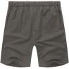 image:imageCOOFANDY Mens Linen Shorts Casual Elastic Waist Drawstring Short Summer Beach Vacation ShortsDark Grey