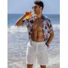 image:imageCOOFANDY Mens Linen Shorts Casual Elastic Waist Drawstring Short Summer Beach Vacation ShortsWhite