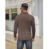 image:imageCOOFANDY Mens Long Sleeve Polo Shirts Classic Casual Button Polo Tee Lightweight Collared Golf ShirtBrown