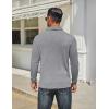 image:imageCOOFANDY Mens Long Sleeve Polo Shirts Classic Casual Button Polo Tee Lightweight Collared Golf ShirtGrey